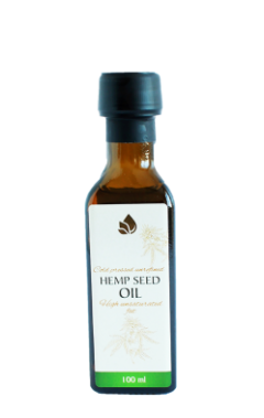 Unrefined hemp seed oil, 100 ml